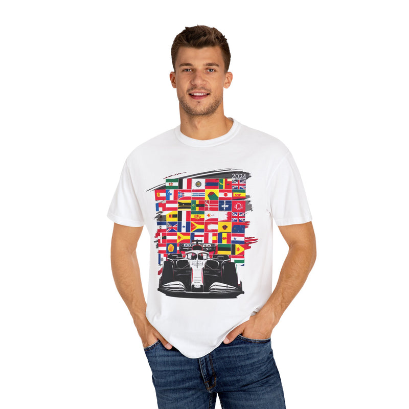 2024 Race Car & Flags T-shirt