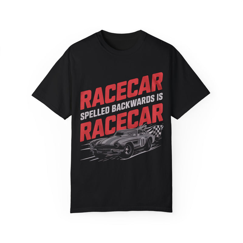 Racecar spelled backwards is Racecar, Racing Shirt