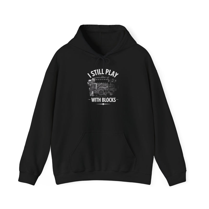 I Still Play with Blocks Racing Hoodie