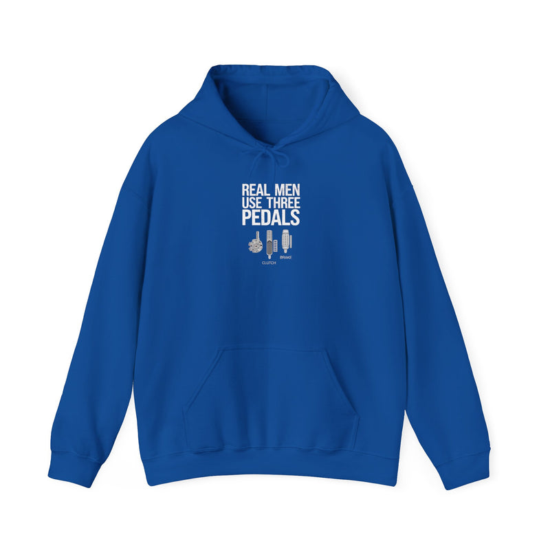 Real Men Use Three Pedals Racing Hoodie