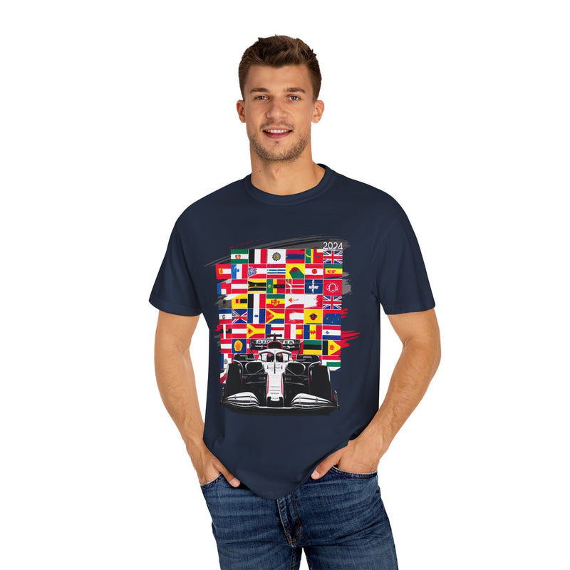 2024 Race Car & Flags T-shirt