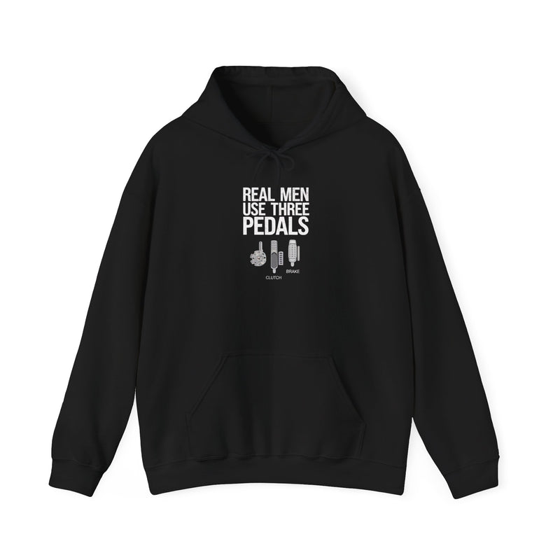 Real Men Use Three Pedals Racing Hoodie