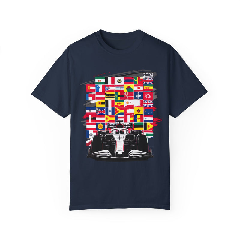 2024 Race Car & Flags T-shirt