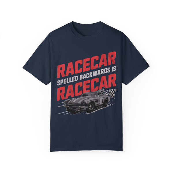 Racecar spelled backwards is Racecar, Racing Shirt