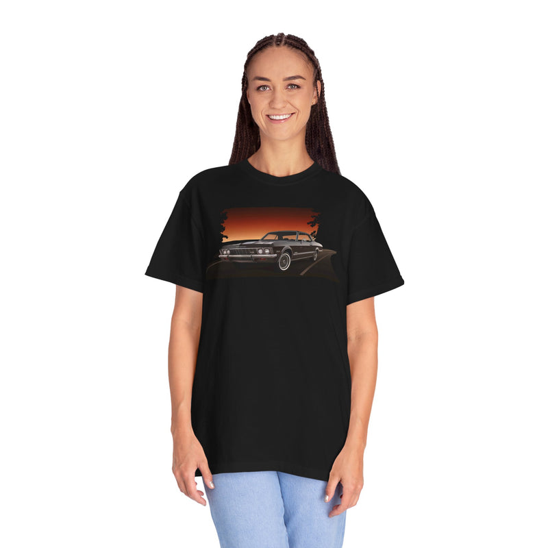 Vintage Car Against a Sunset Backdrop T-shirt