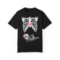 skeleton-themed Halloween T-shirt