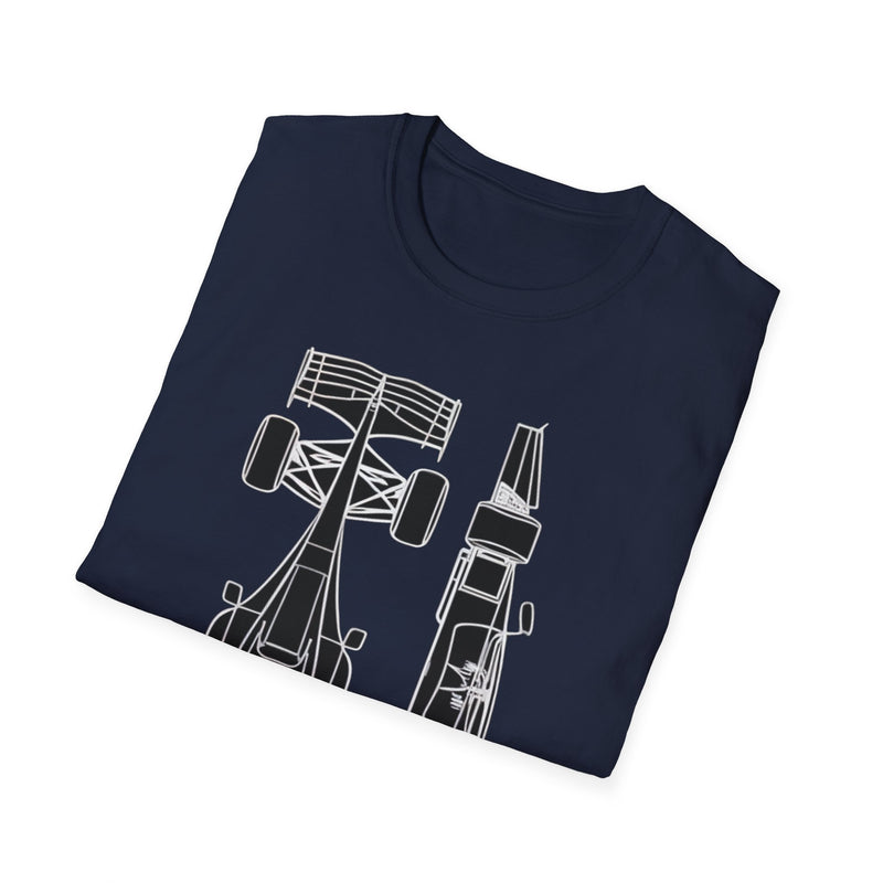 Minimalist Blueprint-Style T-Shirt