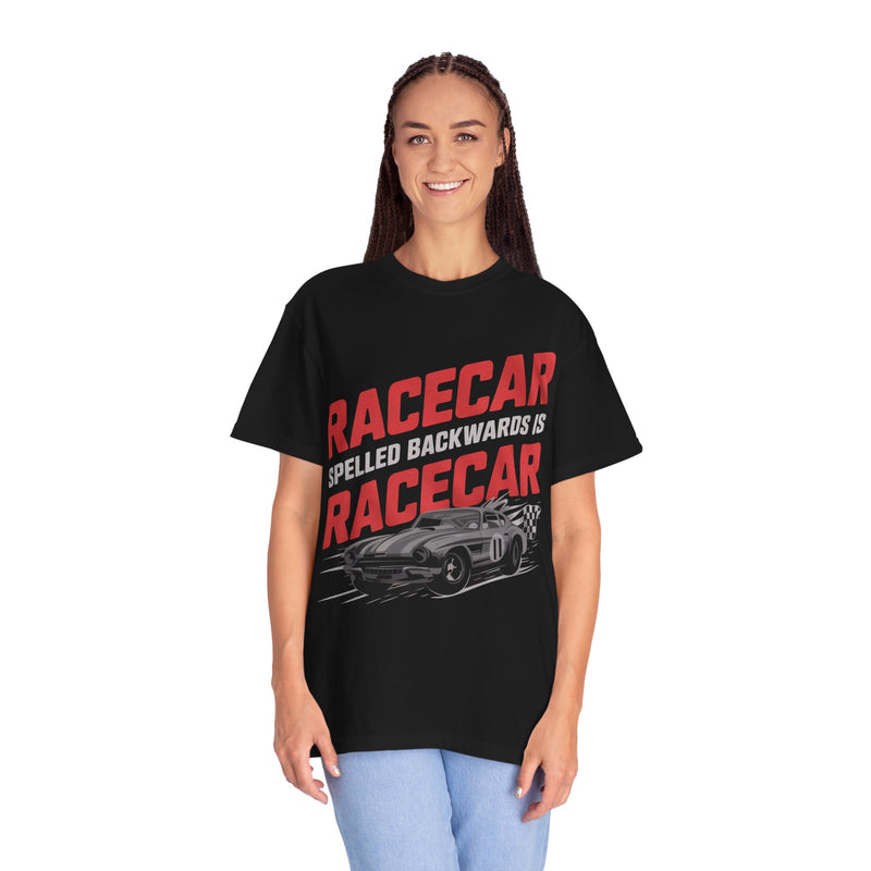 Racecar spelled backwards is Racecar, Racing Shirt