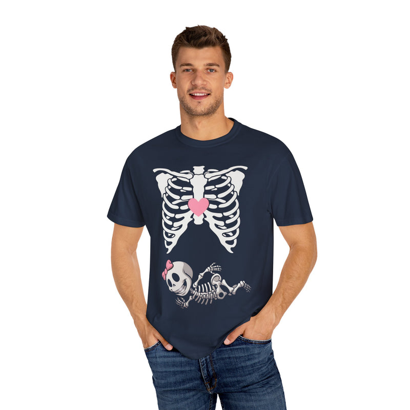 skeleton-themed Halloween T-shirt